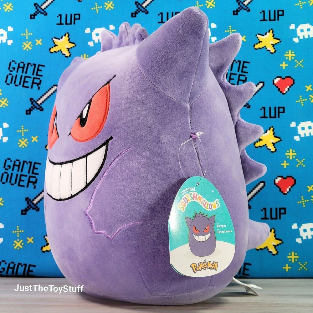Squishmallow Pokemon Gengar 10" UltraSoft Stuffed Collectible Toy Plush NWT - Picture 5 of 10